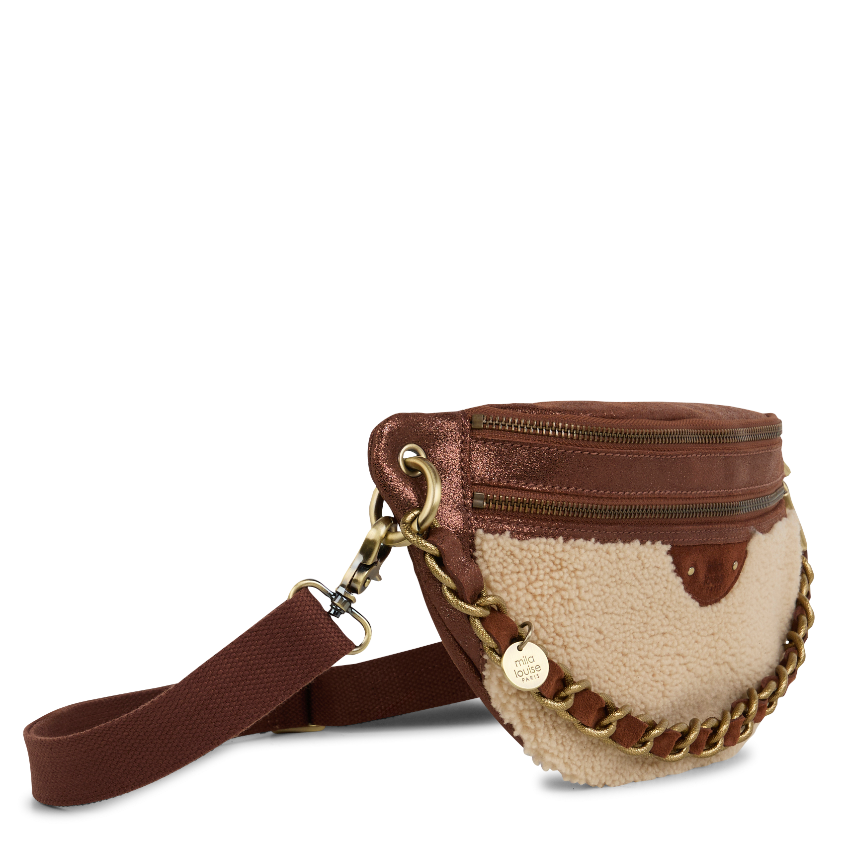 PETRA - Sac banane en cuir | Multicolore