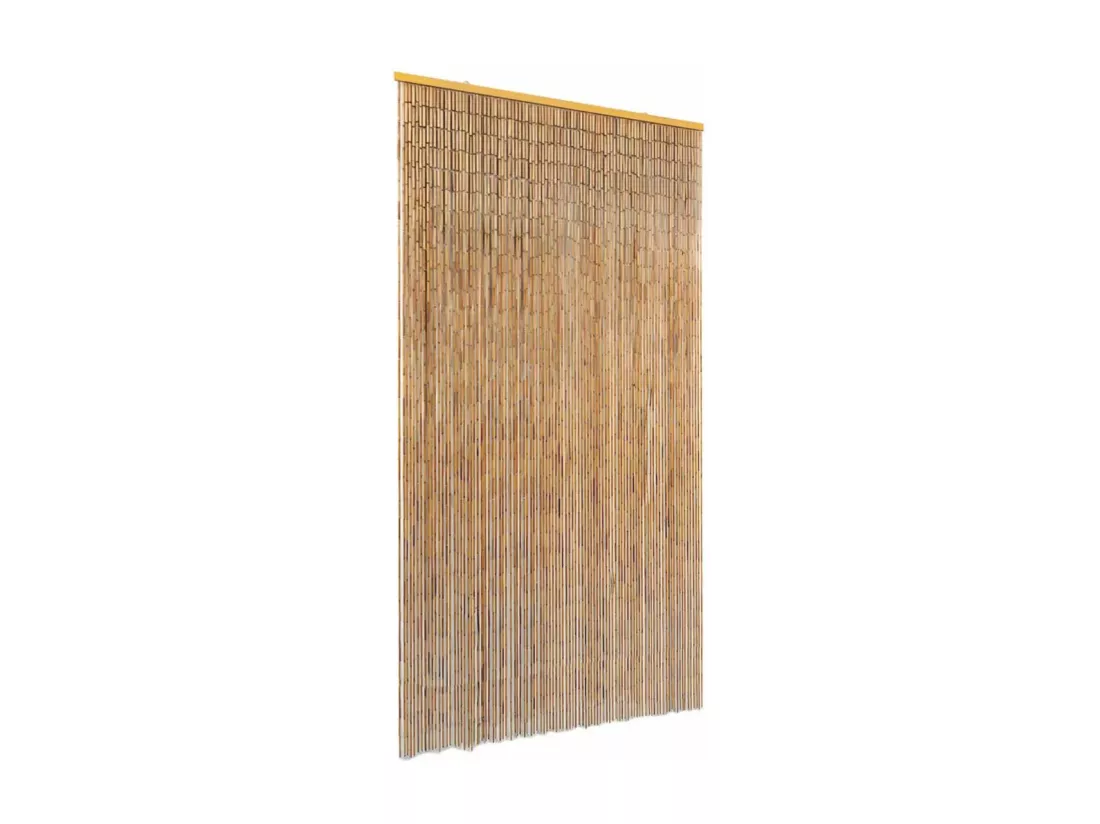 Rideau de porte contre bambou marron 100 x 100 x 220 cm DEC022198