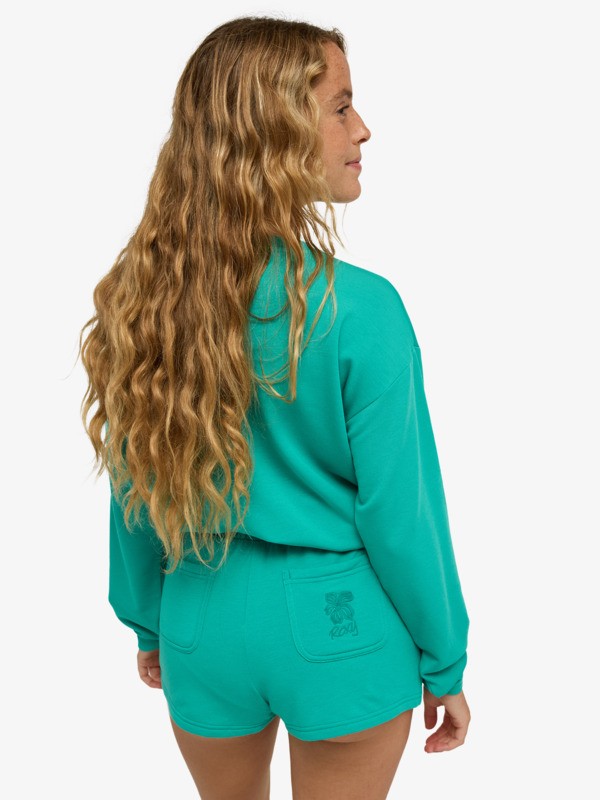 Surfing By Moonlight Short en molleton Vert Femme