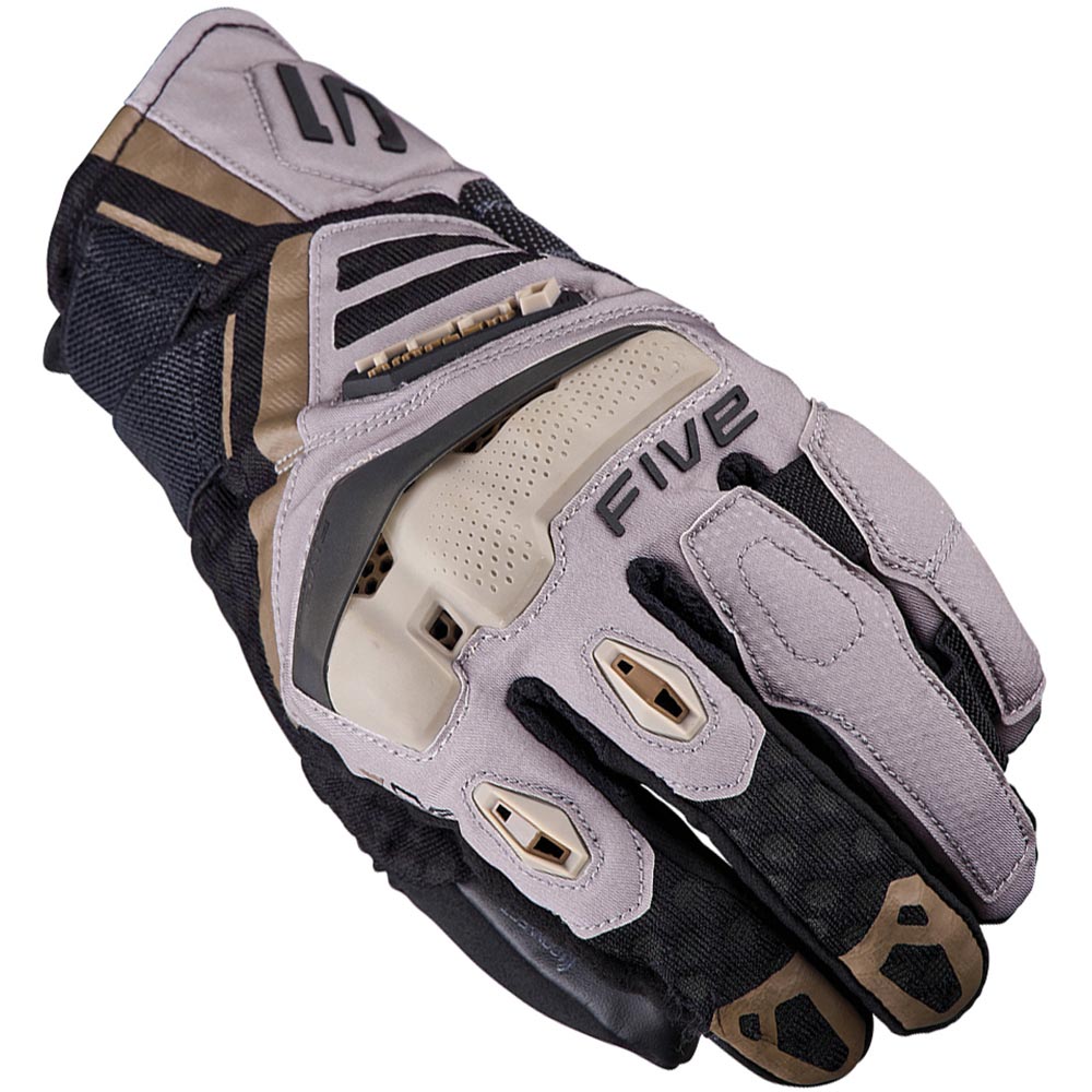 Five - Gants TFX1 Airflow Short Gris Clair / Sable / Marron