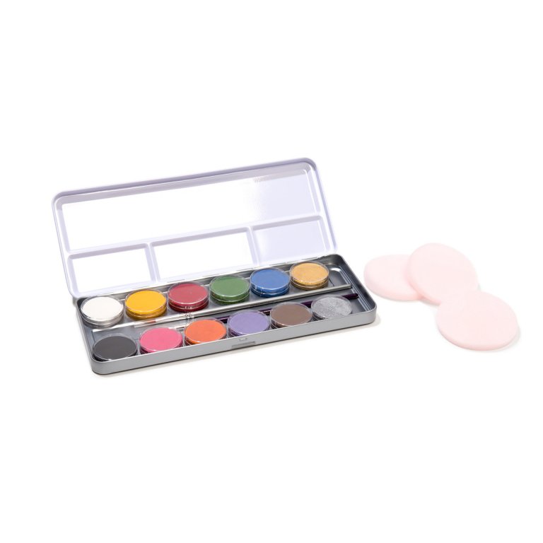Eulenspiegel Schminkpalette Metall