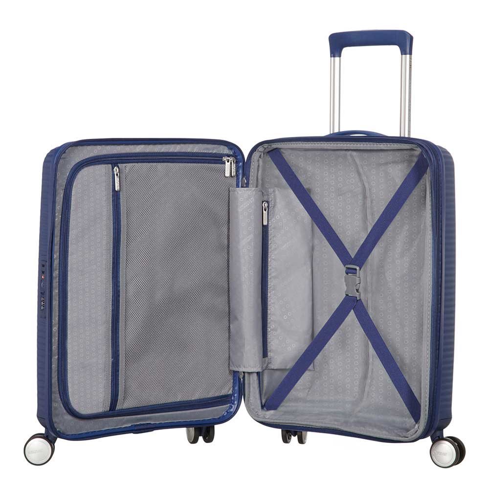 American Tourister Soundbox Spinner 55 Expandable midnight navy