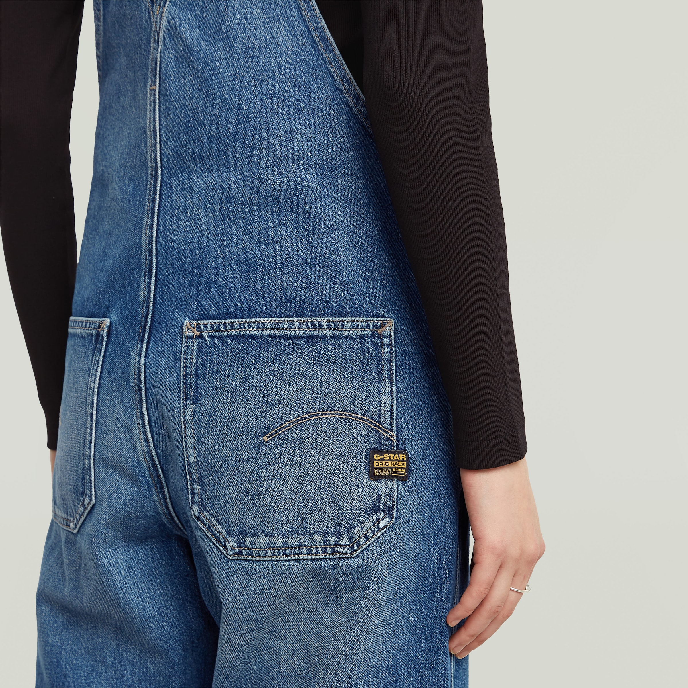 G-STAR Latzhose »Straight Leg Dungaree«  mit Knöpfen an den Seiten