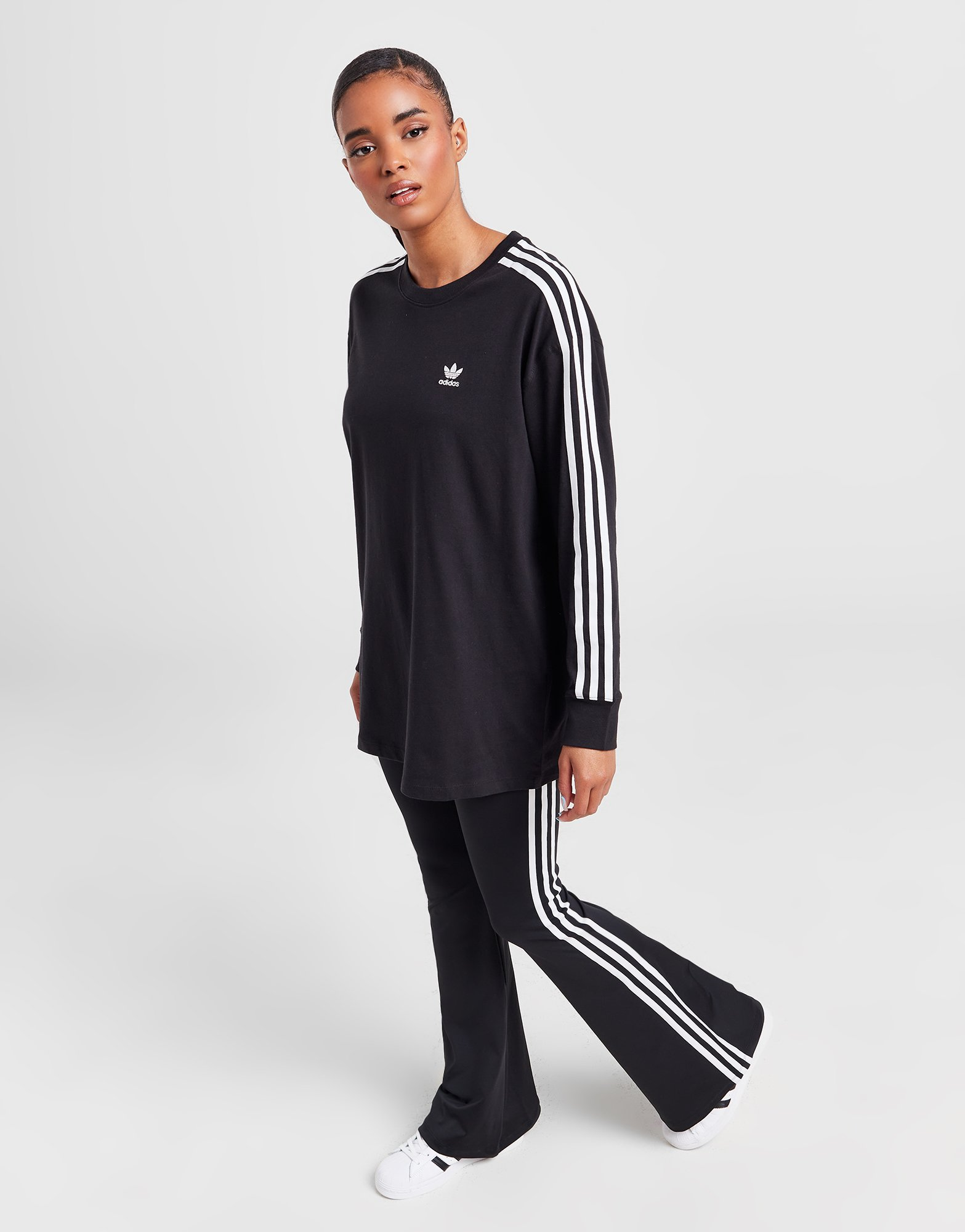 adidas Originals T-shirt Manches Longues Boyfriend Femme