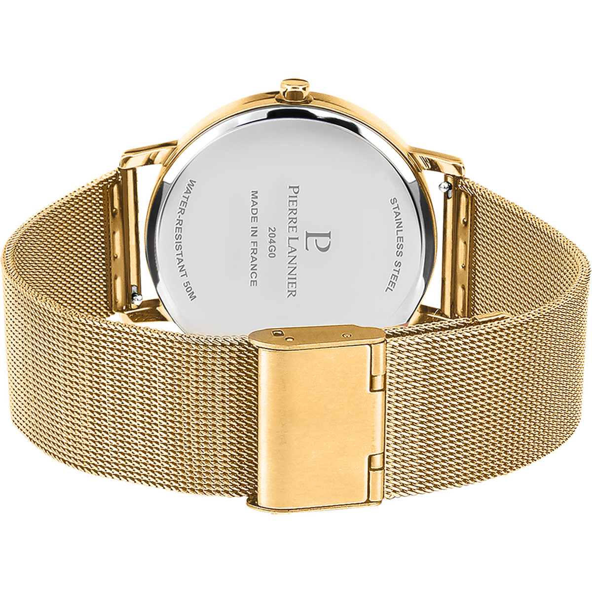Montre PIERRE LANNIER Cityline homme bracelet acier doré