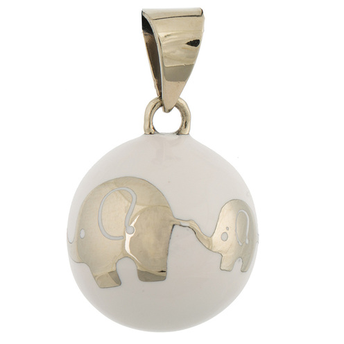 Bijou de grossesse Bola - Eléphant Blanc - BABYLONIA
