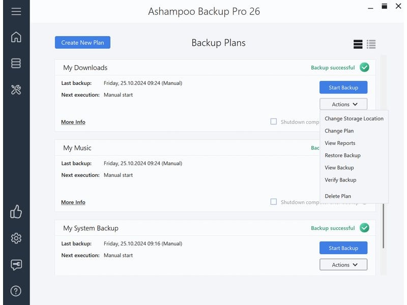 Ashampoo Backup Pro 26 ESD, Vollversion, 1 PC Die Rettung bei Malware-Befall, defekter Festplatte oder Windows Crashes!