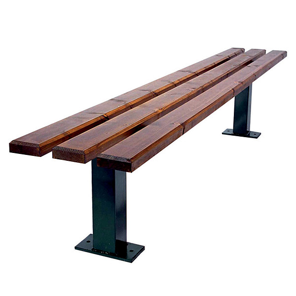 Banquette bois pied central