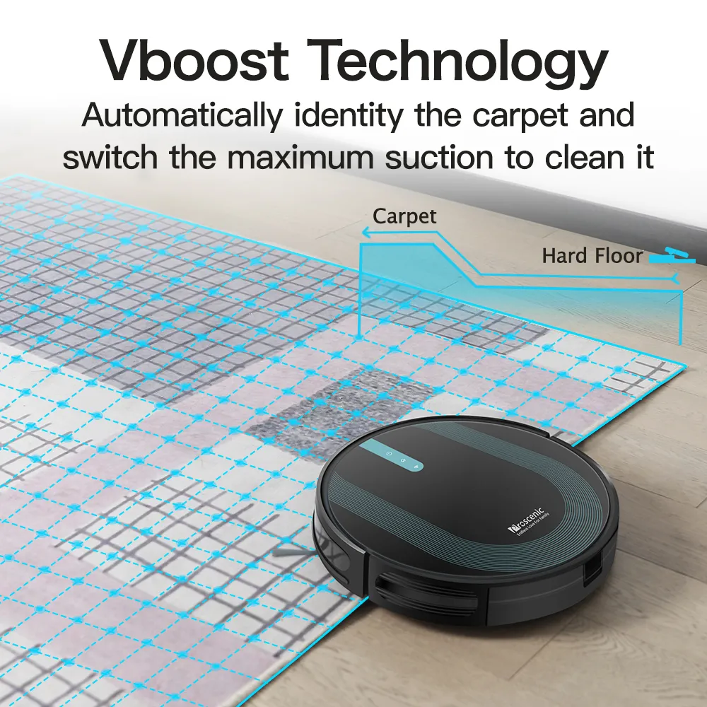 Proscenic 2-i-1 Robot- og moppestøvsuger 850T
