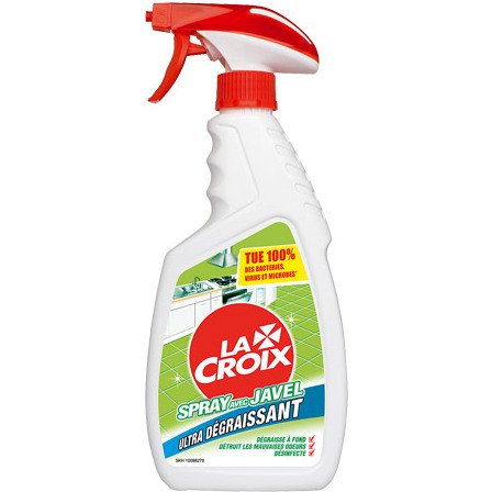 Javel ultra dégraissant La Croix 2 en 1 - Spray de 500 ml