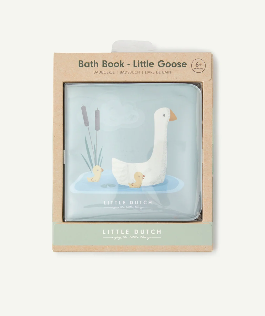 LITTLE DUTCHLIVRE DE BAIN EN TISSU OIE BÉBÉ