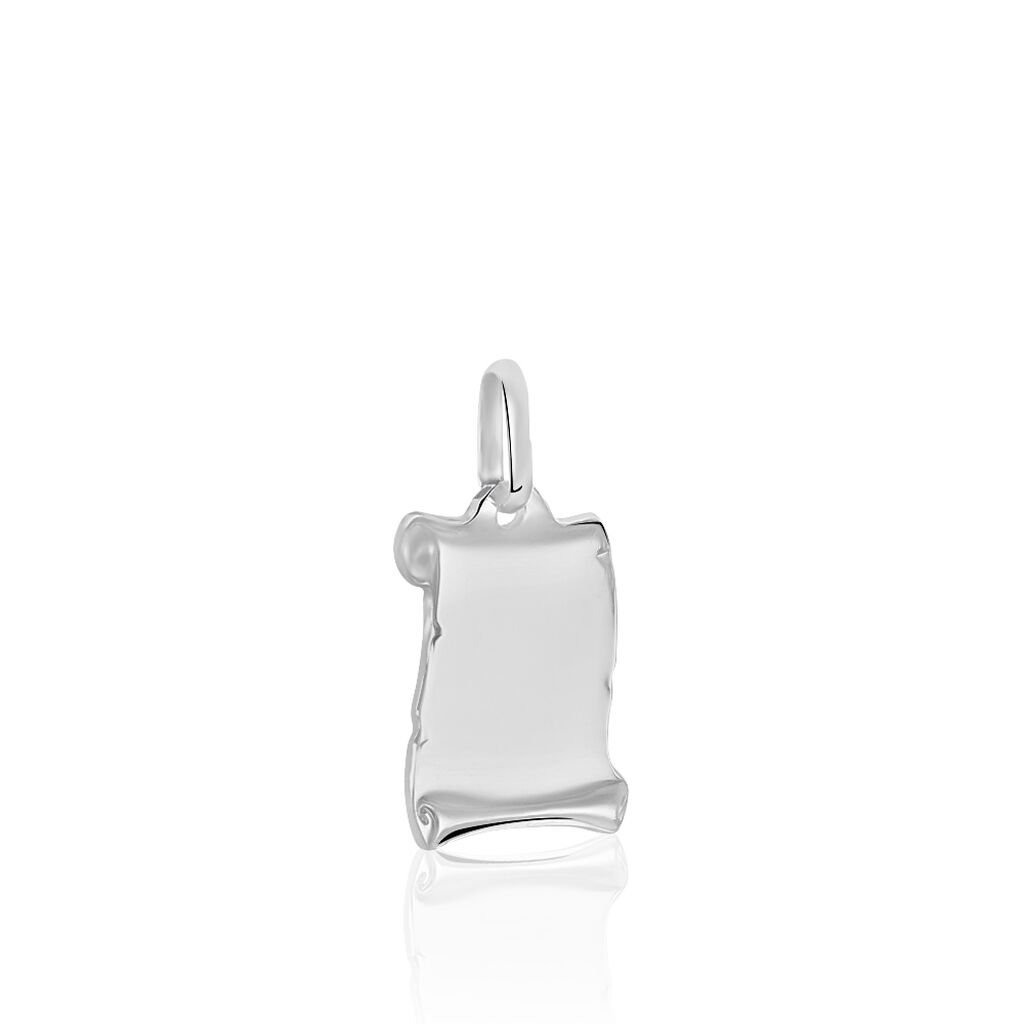 Pendentif Zodiaque Parchemin Argent Blanc