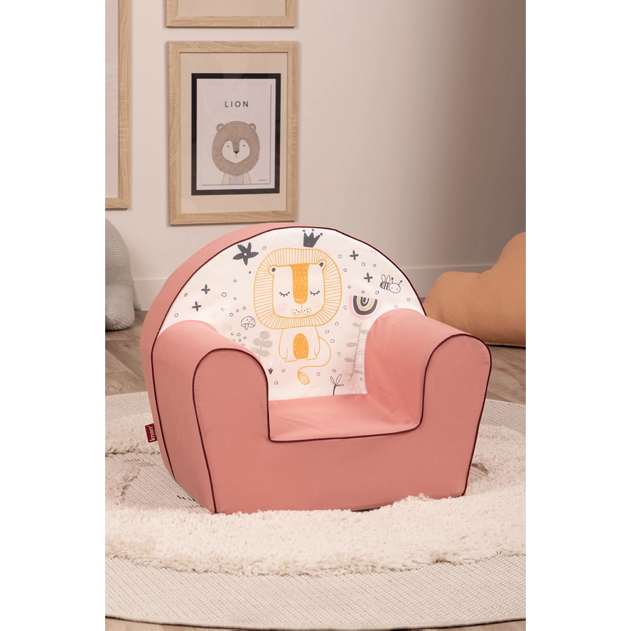 knorr toys® Kindersessel - Löwe Leo rose