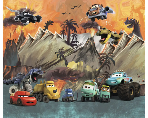 Fotobehang vliesbehang IADX6-110 Into Wonderland Cars Carosaurus 6 stuks 300x250cm