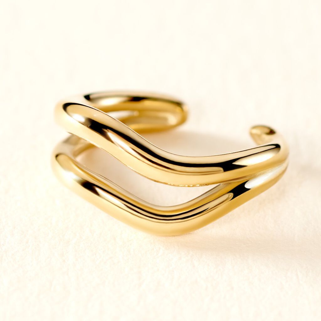 Bijoux D'oreilles Lauri Acier Doré