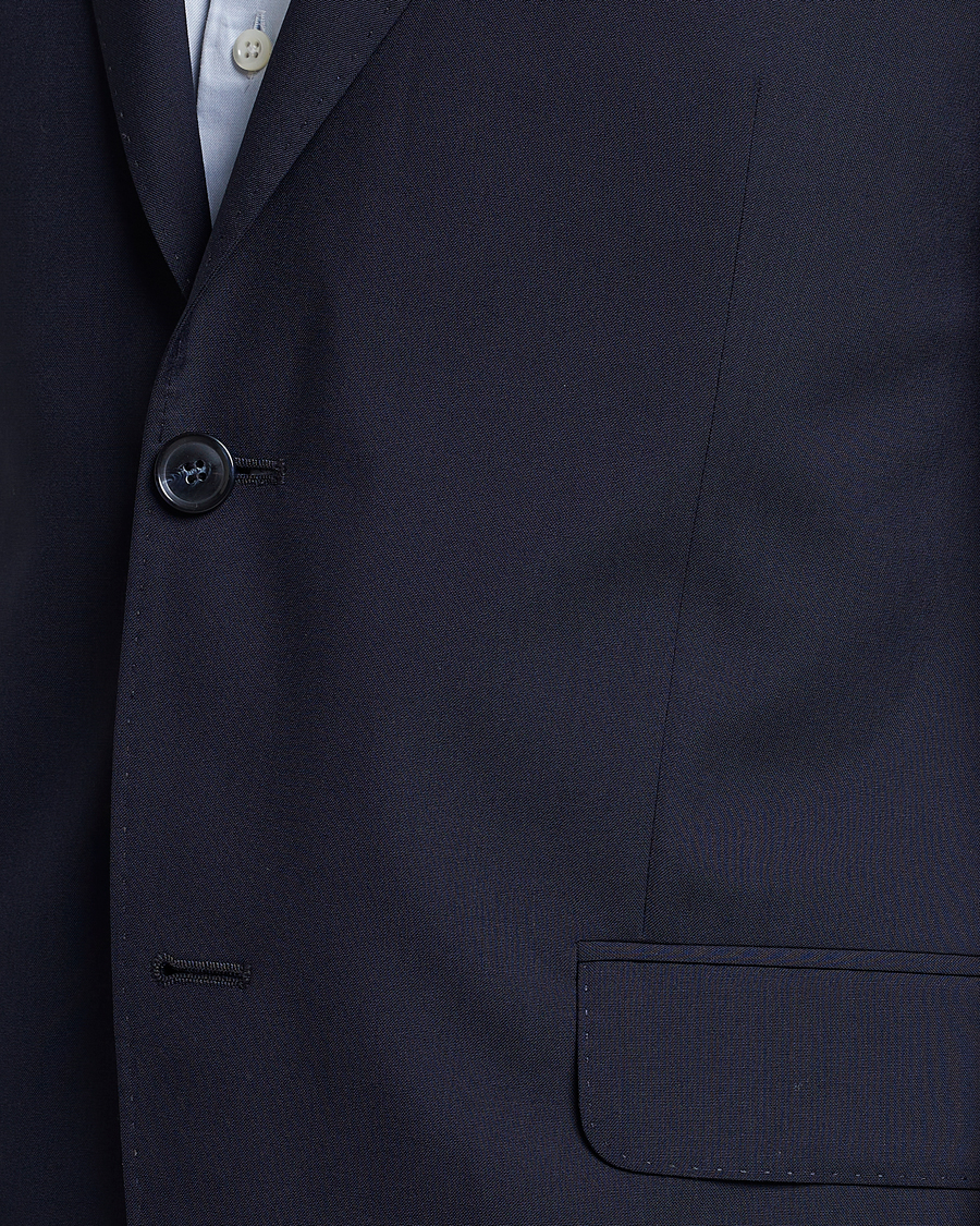 Oscar Jacobson Edmund Wool Blazer Blue
