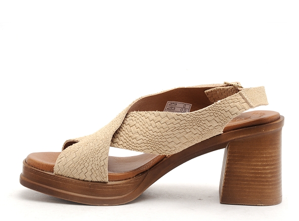 Eva frutos nu pieds talons femme 3614 beige