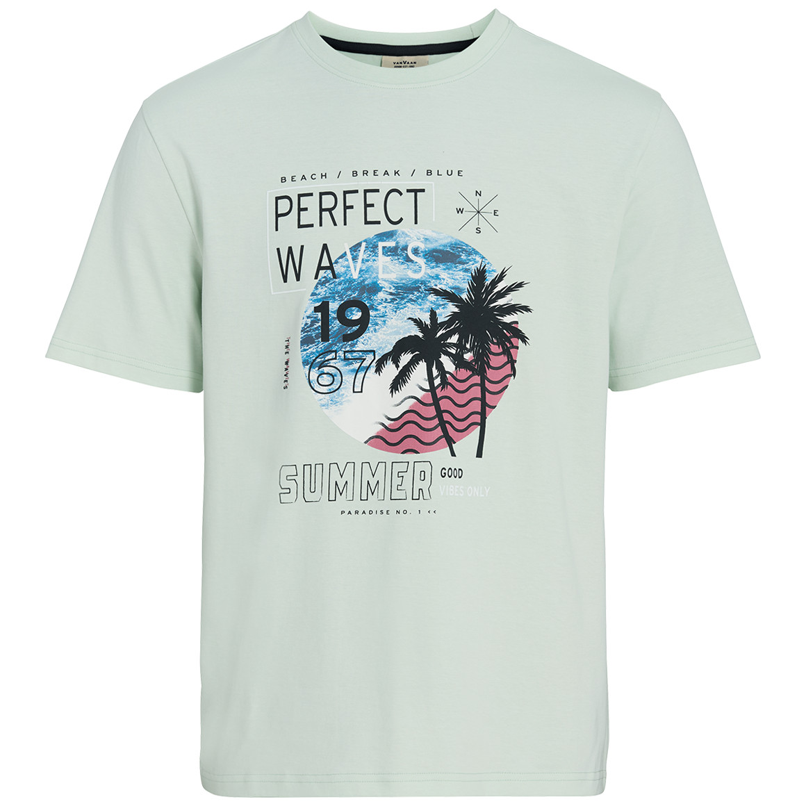 VanVaan Denim Herren T-Shirt aus Bio-Baumwolle mintgrün