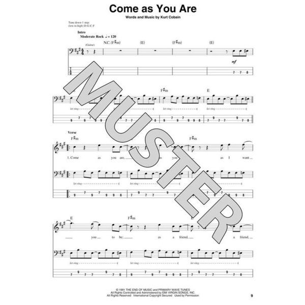 Hal Leonard Bass Play-Along Nirvana