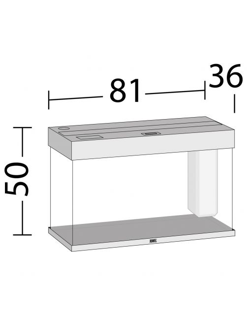 Juwel Aquarium Rio 125 Led 80x35x50 cm - Aquaria