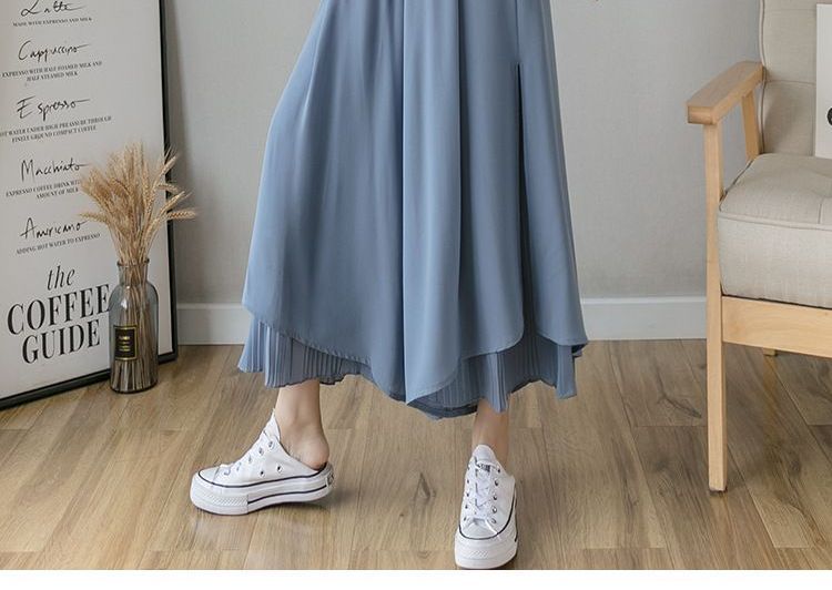 Hanji - Cropped broek met wijde pijpen