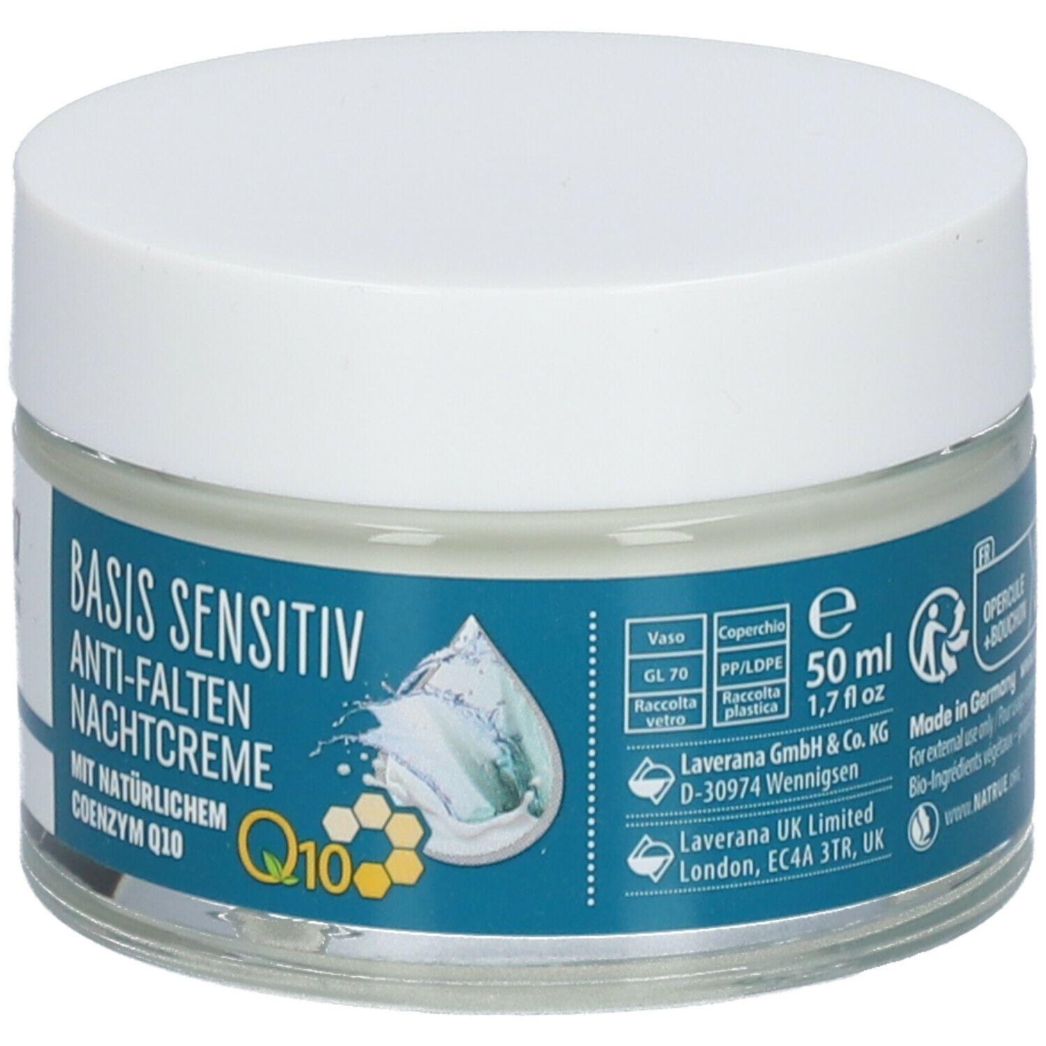 lavera BASIS SENSITIV ANTI-FALTEN NACHTCREME