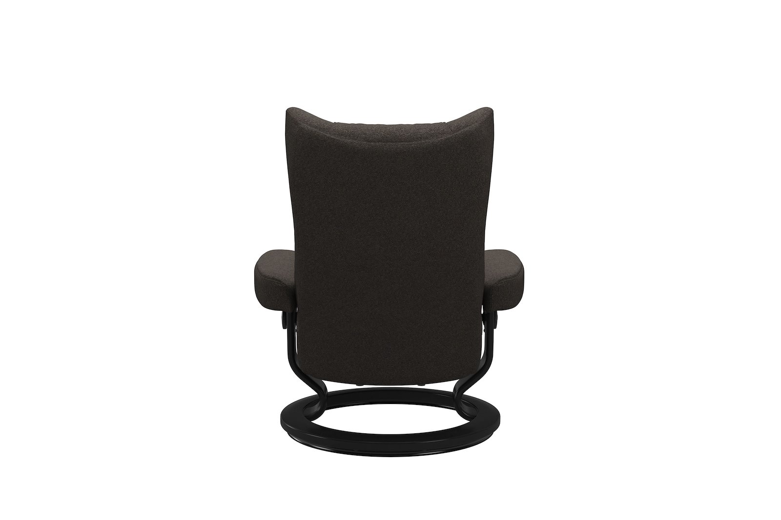 Wing lenestol m/krakk Tekstil Orchid Brown - Classic - Sort