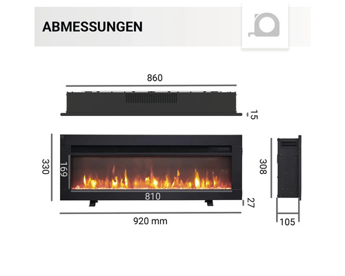 Elektrische haard Balderia Agnes 36