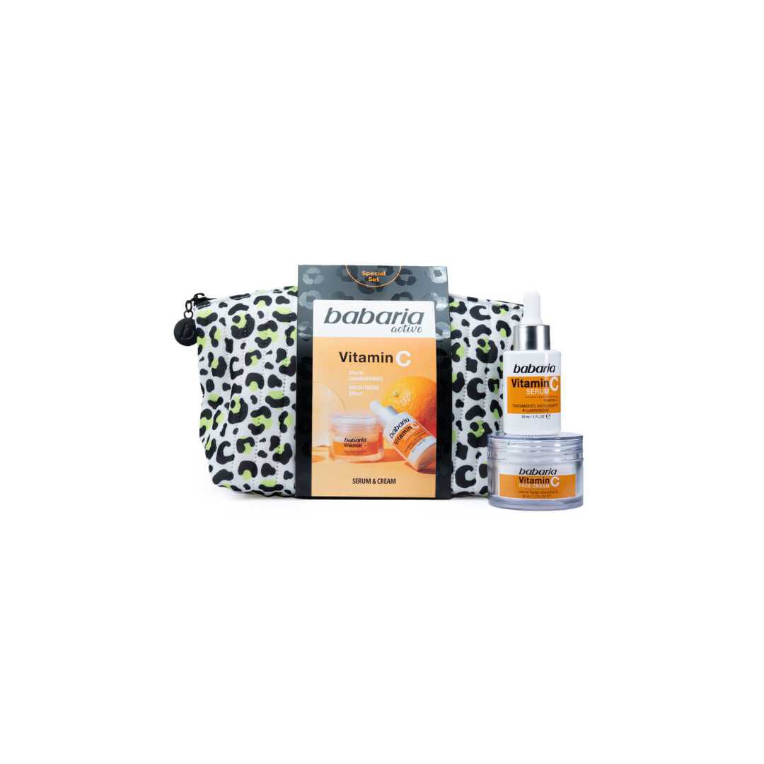 BABARIA  Coffret Necesaire Facial Leopardo Vitamina C 2025 - 80ml