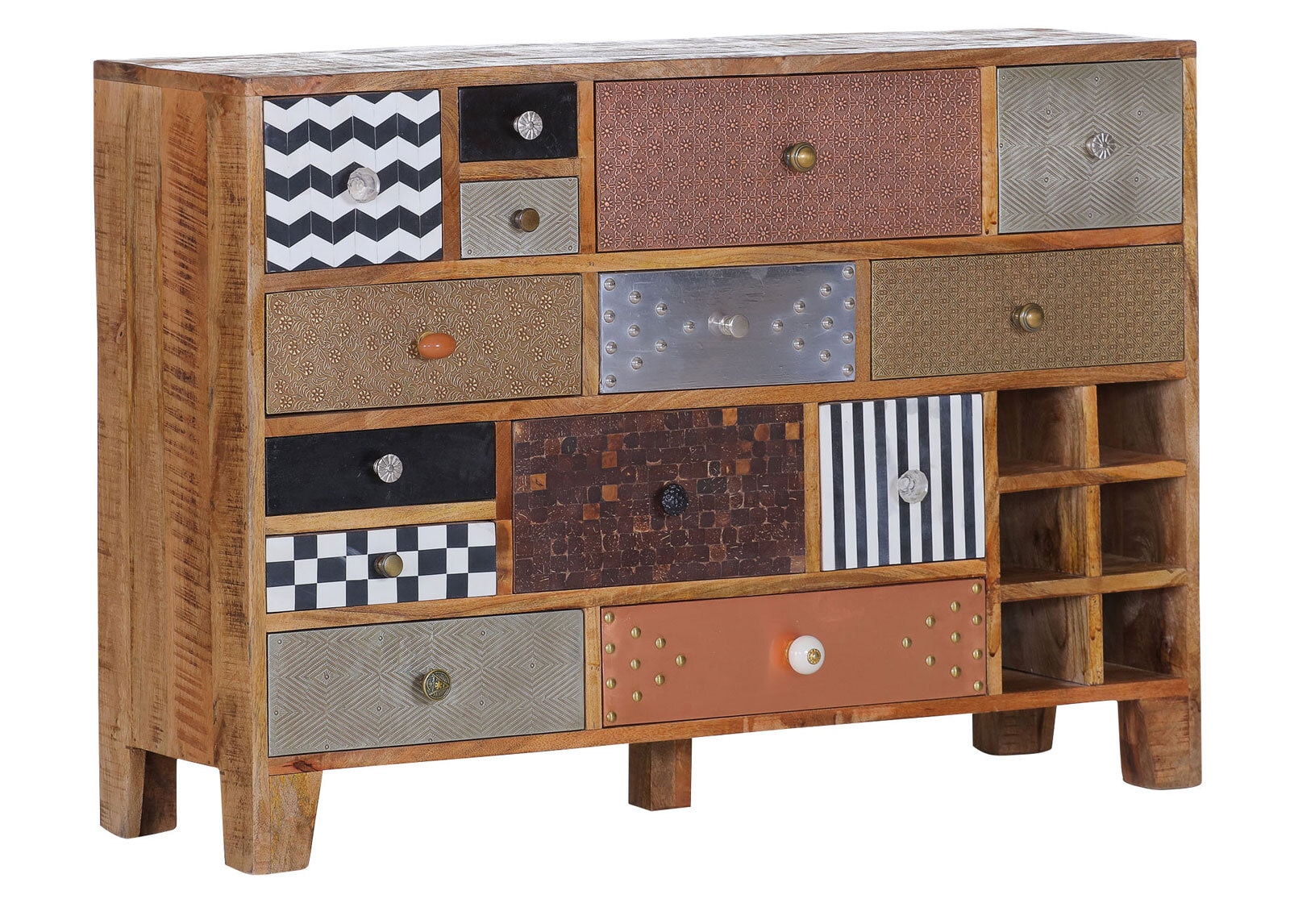 INTERhome Kommode SAFARI MANGO 115 x 80 cm braun