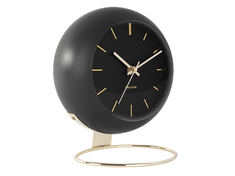 Table Clock Globe KA5832BK Black