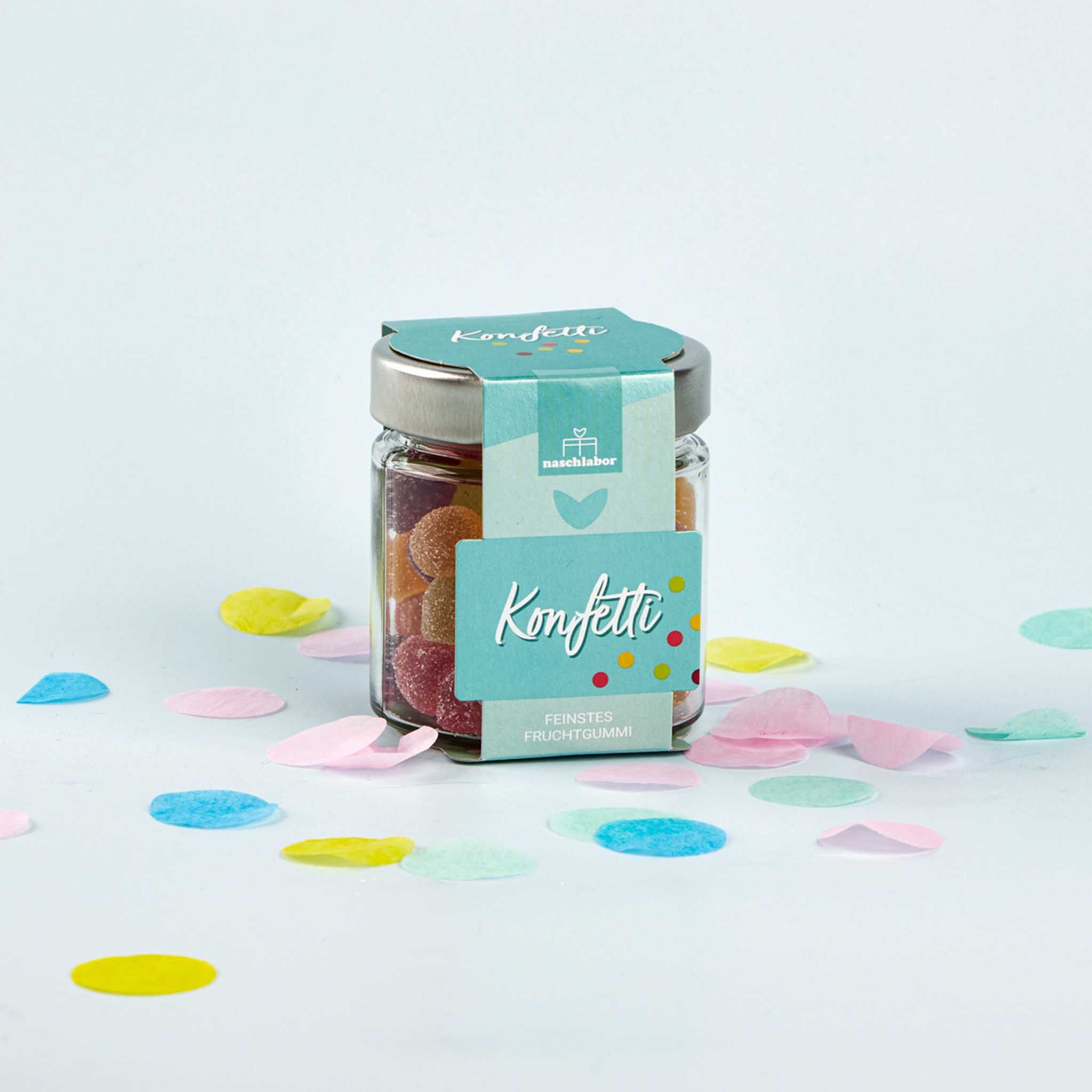 naschlabor 8 Gläser Fruchtgummi Konfetti Groß-Verpackung