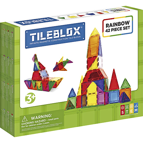 Tileblox Regnbue sæt 42 dele