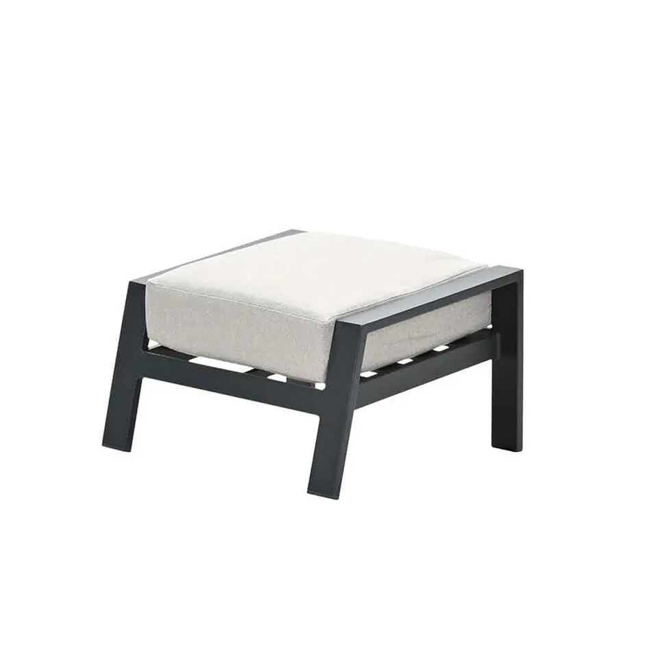 Lincoln voetenbank - carbon black - desert sand