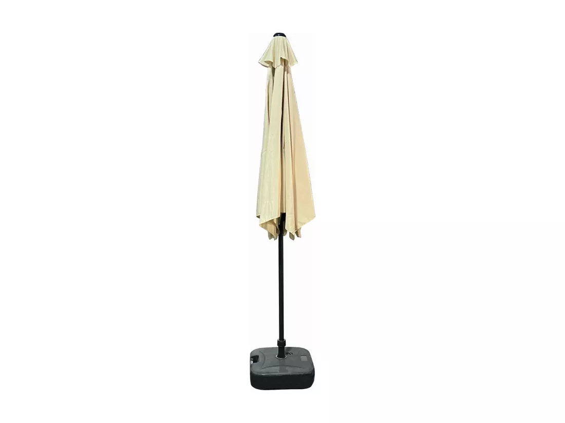 Parasol de jardin ORIENT avec inclinaison réglable en beige, Poids 4,5 kg Dimensions L270 x l270 x H235 cm