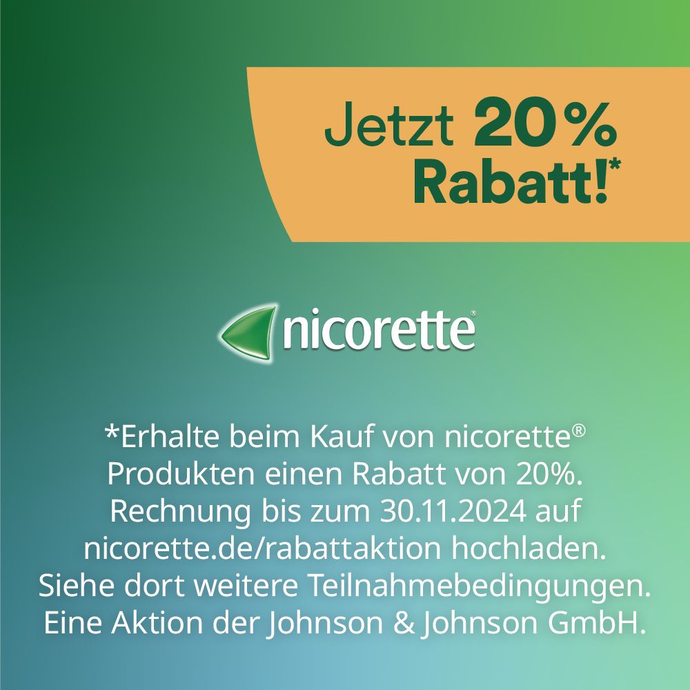 nicorette® Kaugummi freshmint 4 mg- Jetzt 20% Rabatt sichern*
