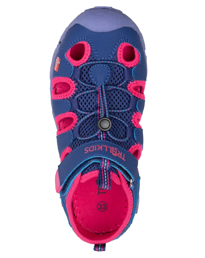 Trekking-SandaKids KRISTIANSAND in navy/magenta