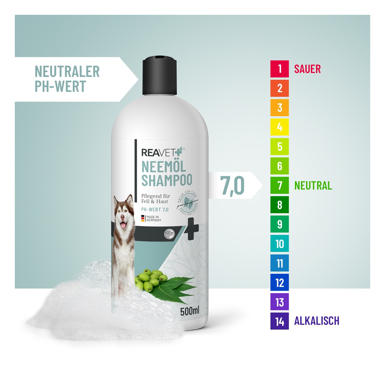 REAVET Hundeshampoo Neemöl 500ml