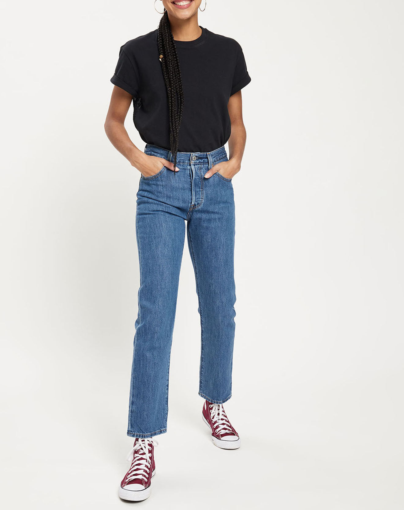 Levi's® T-Shirt crop Lola en Coton noir
