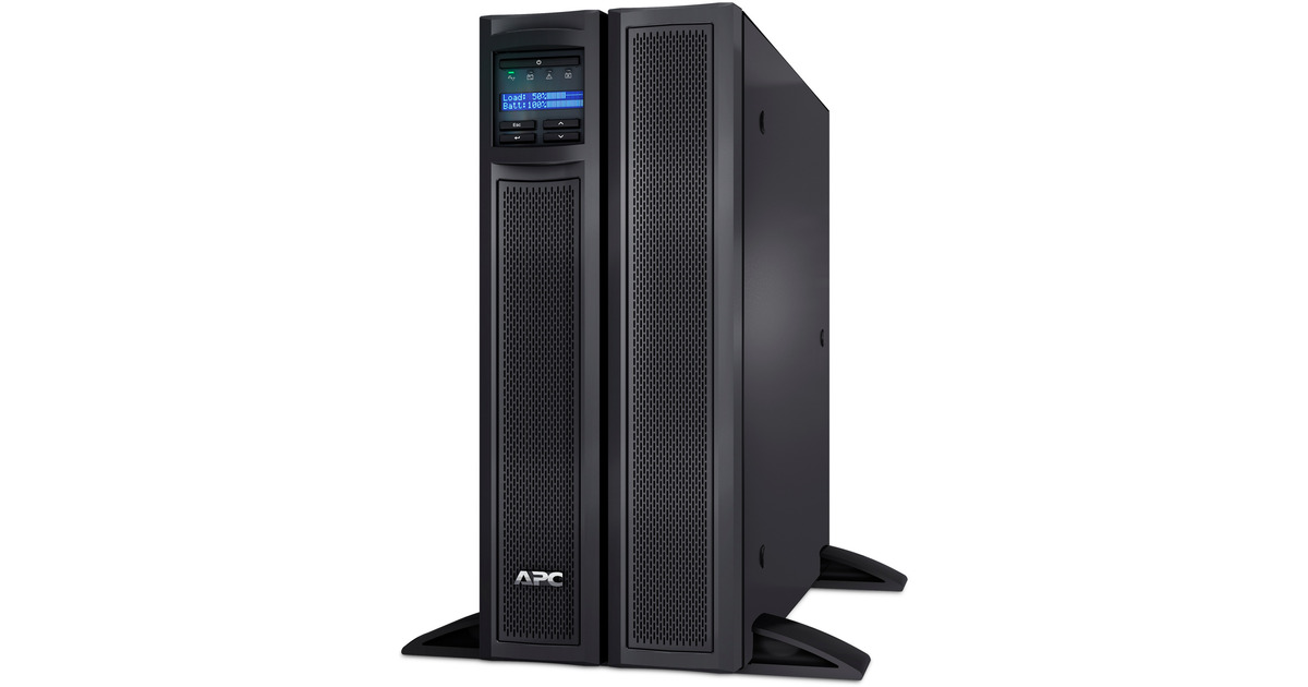 APCSmart-UPS X SMX2200HV - 2200VA ups  (Zwart, 8x C13, 2x C19 uitgang, USB, uitbreidbare runtime, short depth)