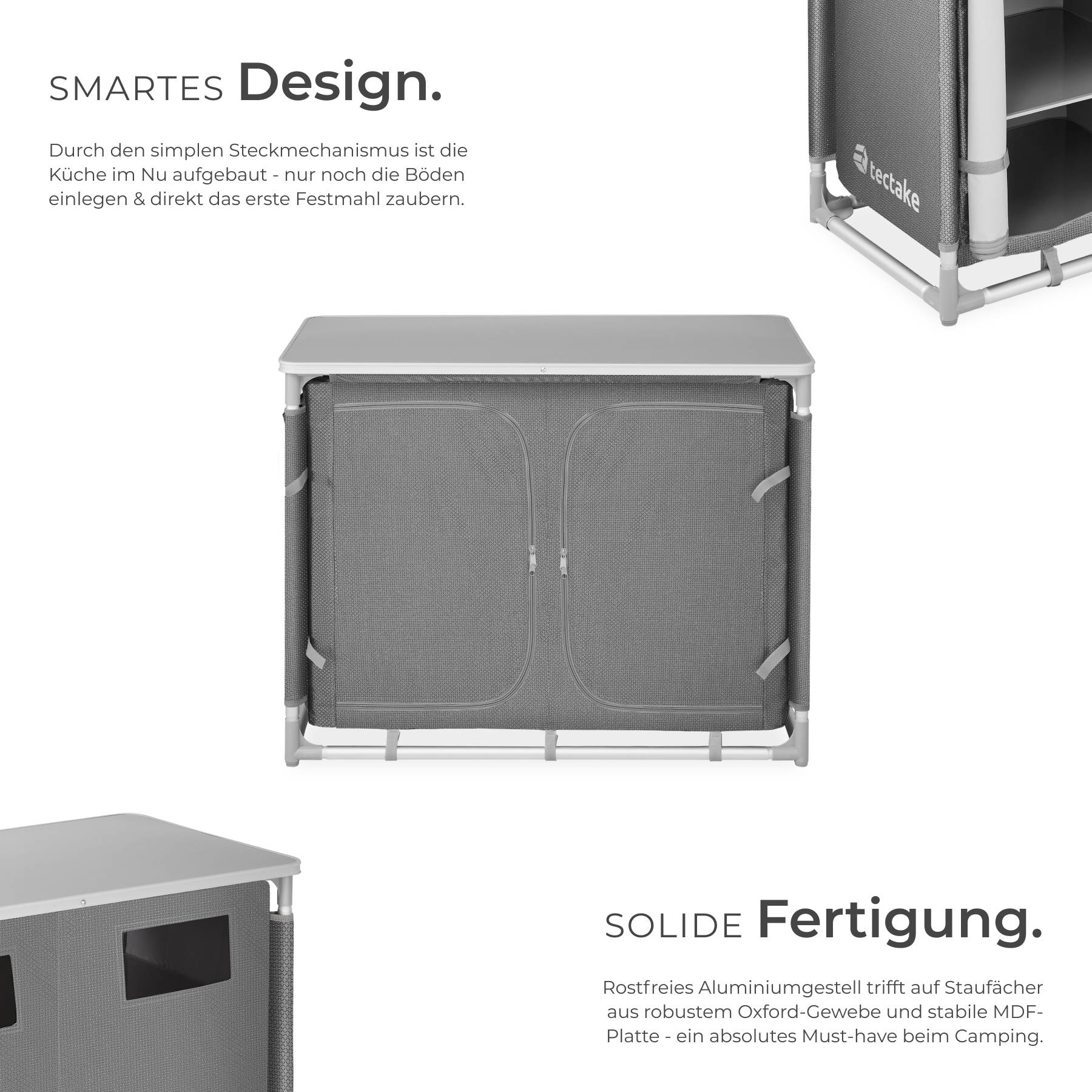 Campingschrank Deluxe mit 6 Fächern