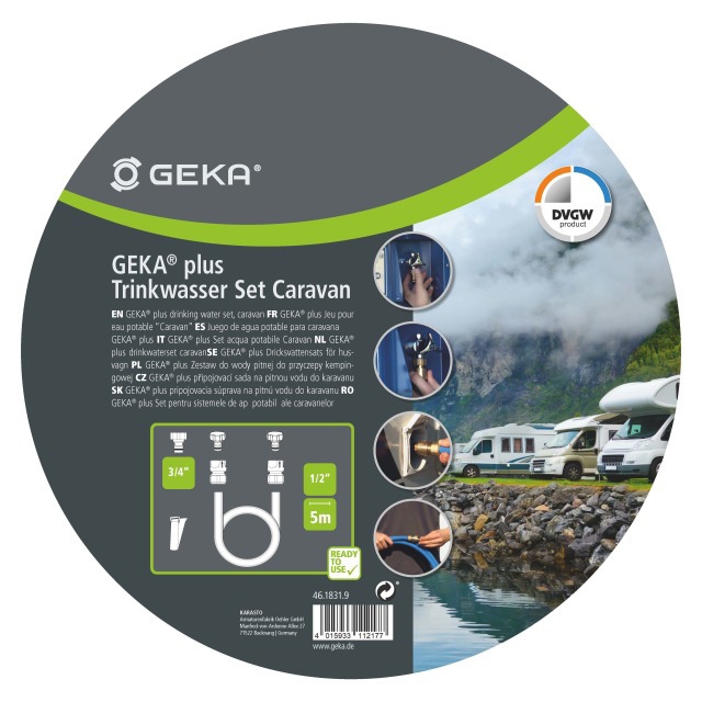 GEKA plus Trinkwasser Set Caravan mit  10 m TW Schlauch
