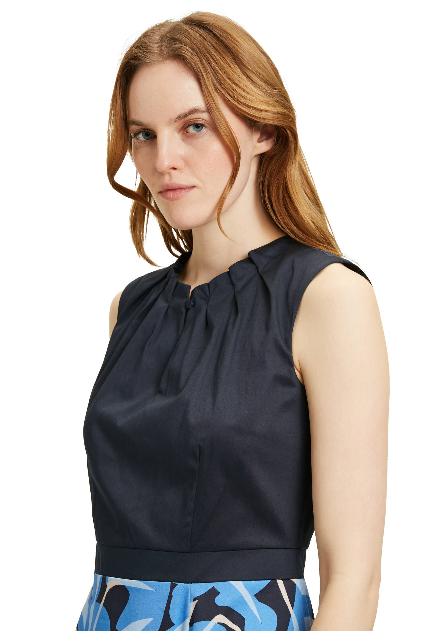 Betty & Co| Damen Midikleid ohne Arm
