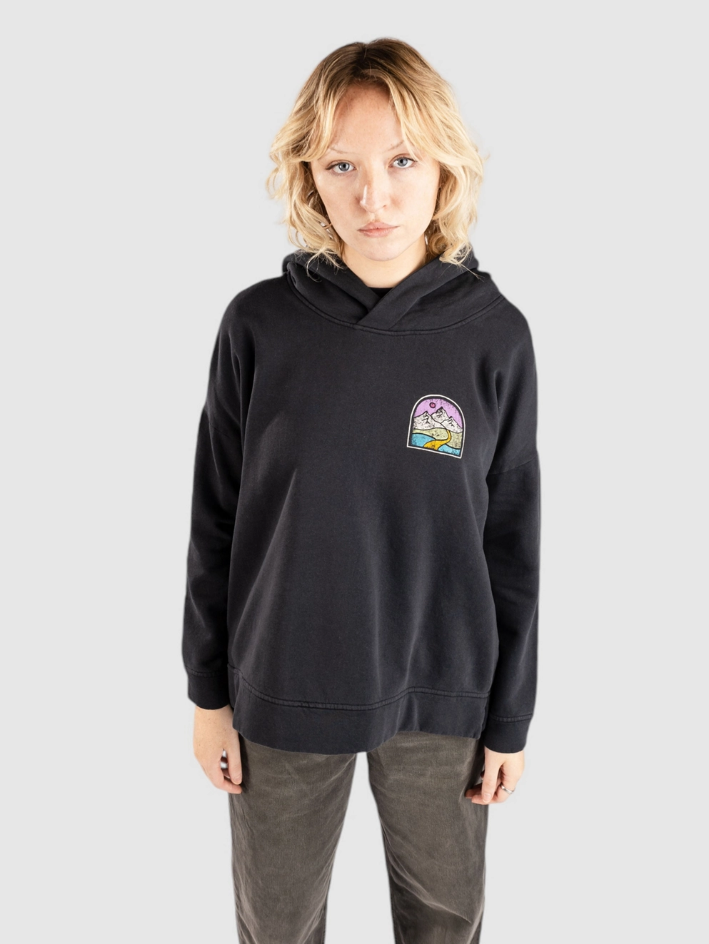 Passenger Friday Collective Recycled Cotton Hoodie black