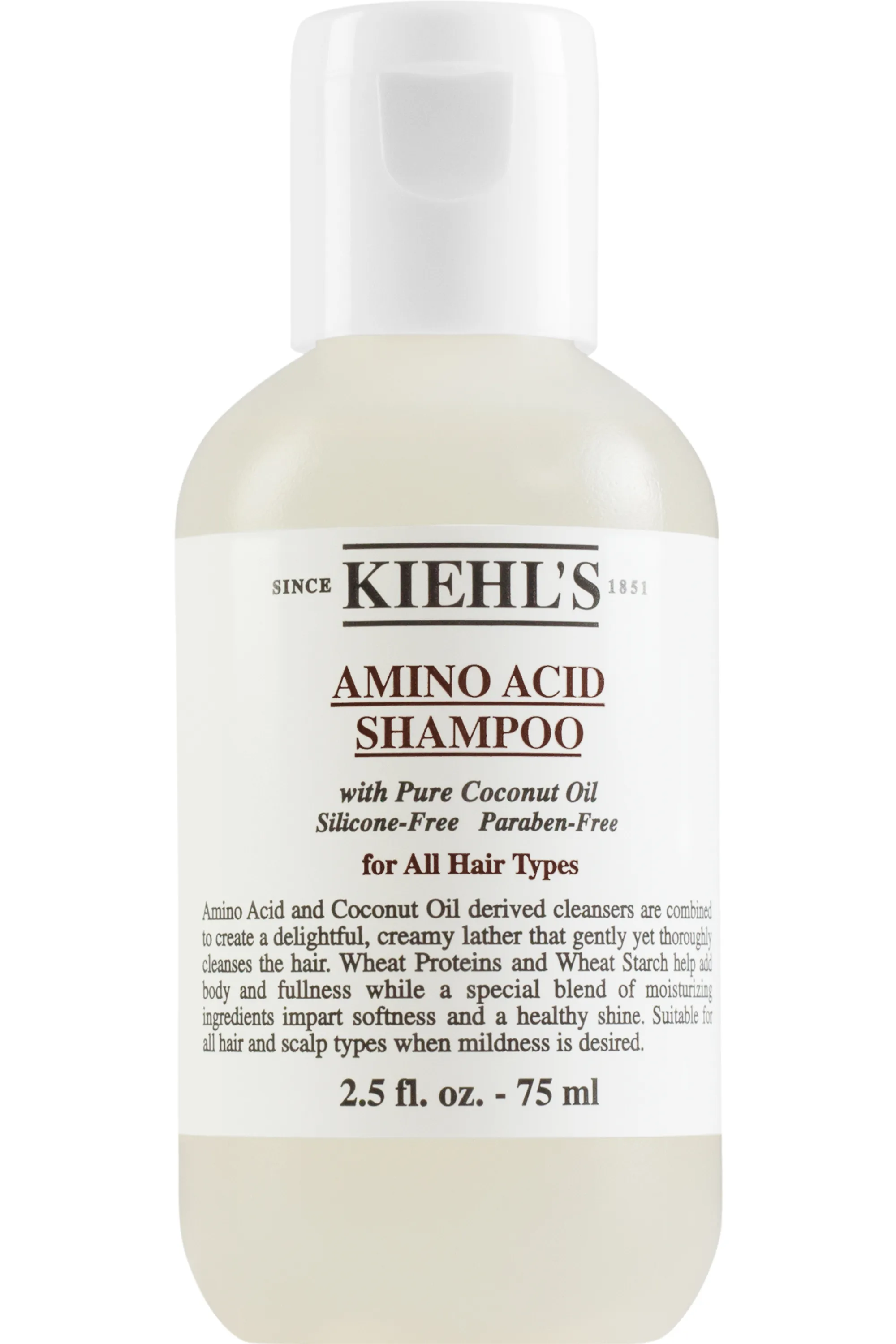 Kiehl's Shampoing cheveux normaux à l’huile de noix de coco Amino Acid Hair Care rechargeable-250 ml