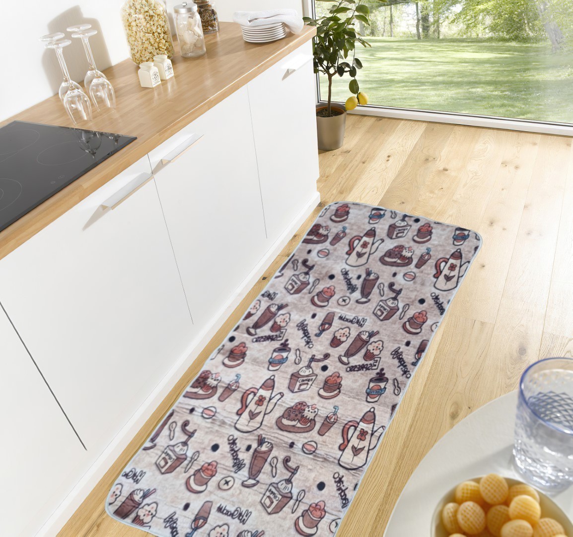Mani Textile TPS_ESPRESS_NOIR00 - Tapis de cuisine