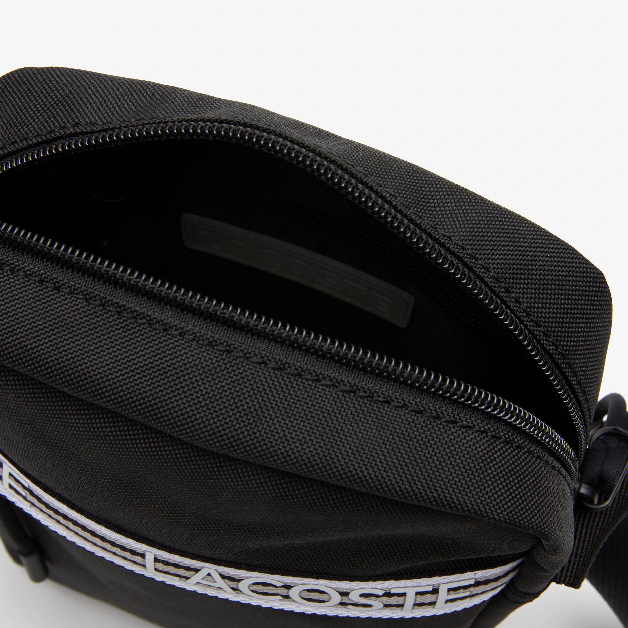 Sacoche verticale Lacoste Neocroc en fibres recyclées Sacoches & Pochettes - Noir - Lacoste - Unisex