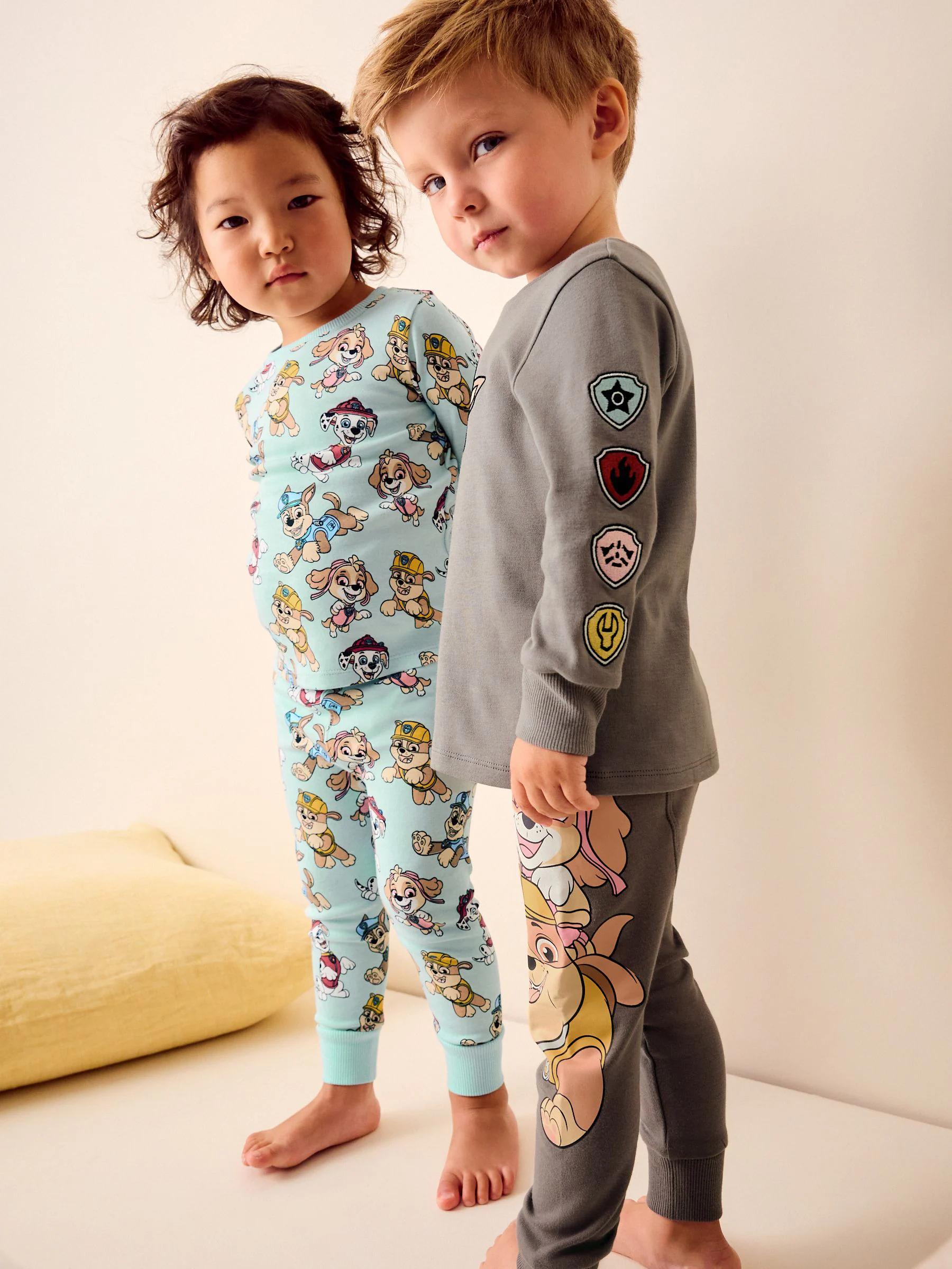 Blauw/grijs PAW Patrol - Verpakking van 2 knusse pyjama's (9mnd-9jr)