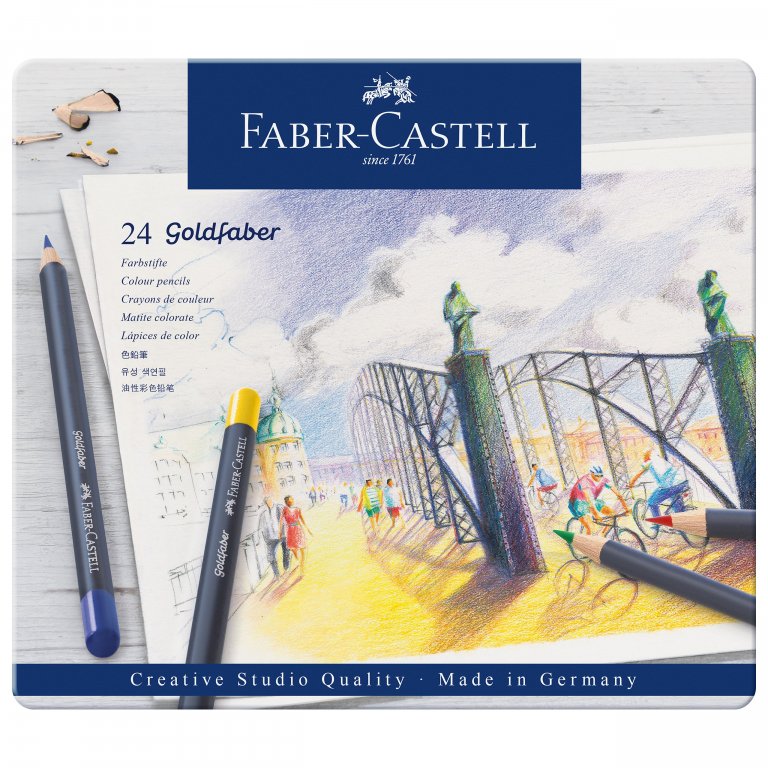 Faber-Castell Farbstift Goldfaber, 24er-Set