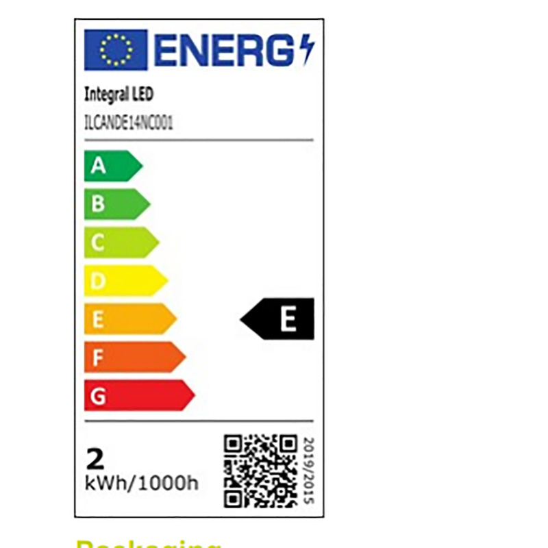 Integral LED lamp filament kaars E14 1.8W 250lm 2700K